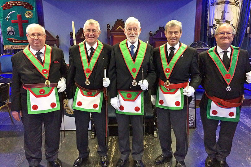 Surrey Knights at the Suth Seaxe Lodge of St Andrew